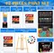 Acrylic Paint Canvas Set,42 Piece Professional Premium Paint Kit with 1 Wood Easel,24Colors,10 Brushes,6 Canvases, Painting Supplies Kit for Kids,Students, Artists and Beginner